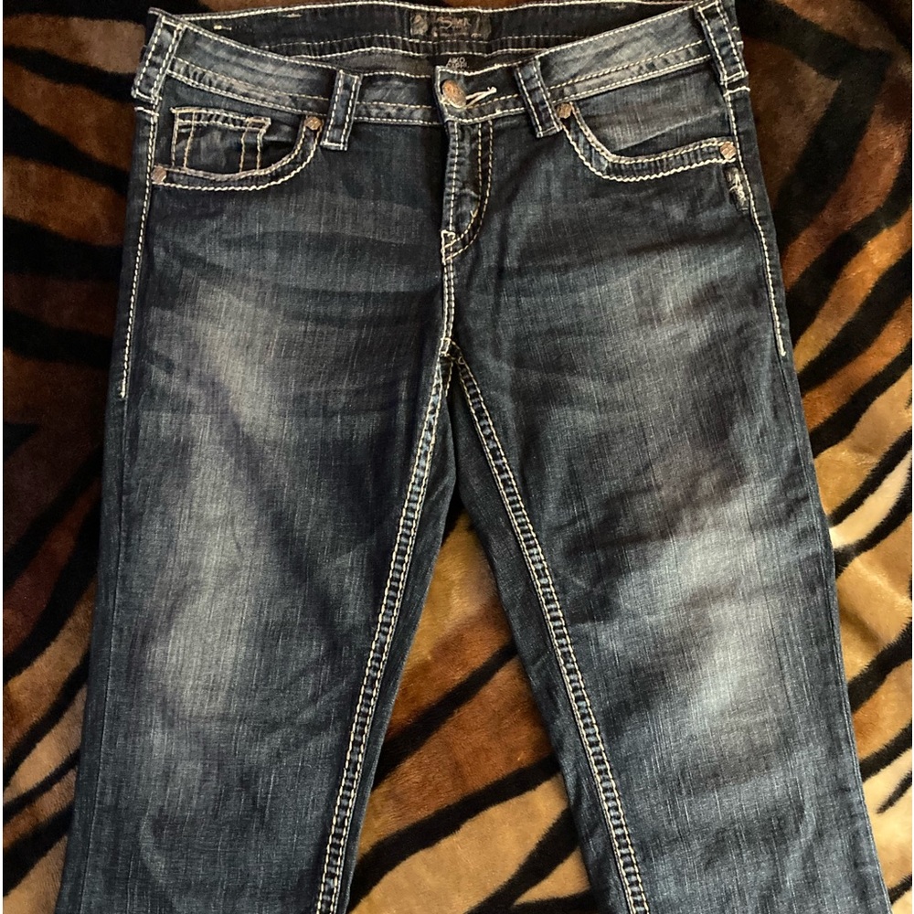 Silver Aiko Capri Jeans